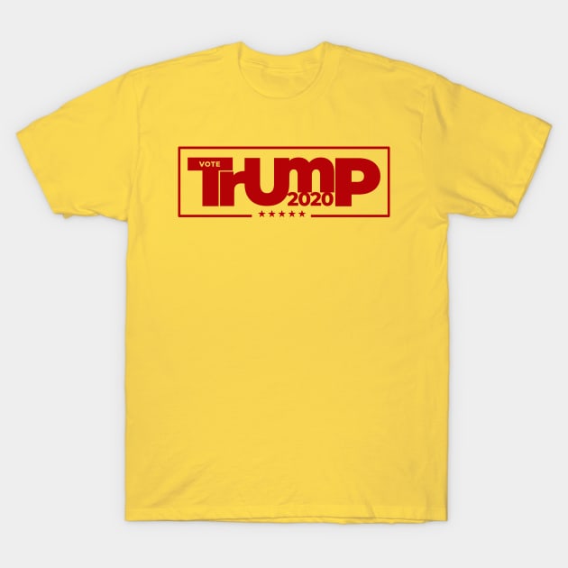 Trump 2020 Red Logo T-Shirt by Coron na na 